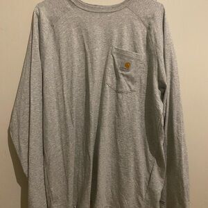 Carhartt Men's Gray Long Sleeve Shirt